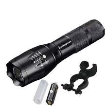 Load image into Gallery viewer, Most Powerful T6 L2 XP-L LED Flashlight Rechargeable Zoomable Linternas Torch Waterproof Lamp by 1*18650 or 3*AAA Hand Light