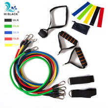Load image into Gallery viewer, 17Pcs/Set Latex Resistance Bands Set Yoga Exercise Fitness Band Rubber Loop Tube Bands Gym Door Anchor Ankle Straps With Bag Kit