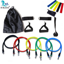 Load image into Gallery viewer, 17Pcs/Set Latex Resistance Bands Set Yoga Exercise Fitness Band Rubber Loop Tube Bands Gym Door Anchor Ankle Straps With Bag Kit