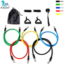 Load image into Gallery viewer, 17Pcs/Set Latex Resistance Bands Set Yoga Exercise Fitness Band Rubber Loop Tube Bands Gym Door Anchor Ankle Straps With Bag Kit
