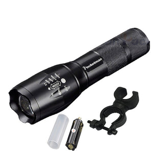 Most Powerful  T6 L2 XP-L LED Flashlight Rechargeable Zoomable Linternas Torch Waterproof Lamp by 1*18650 or 3*AAA Hand Light