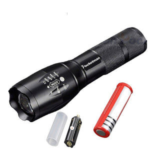 Most Powerful  T6 L2 XP-L LED Flashlight Rechargeable Zoomable Linternas Torch Waterproof Lamp by 1*18650 or 3*AAA Hand Light