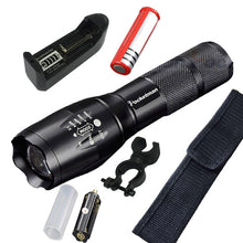 Load image into Gallery viewer, Most Powerful  T6 L2 XP-L LED Flashlight Rechargeable Zoomable Linternas Torch Waterproof Lamp by 1*18650 or 3*AAA Hand Light
