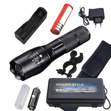 Load image into Gallery viewer, Most Powerful  T6 L2 XP-L LED Flashlight Rechargeable Zoomable Linternas Torch Waterproof Lamp by 1*18650 or 3*AAA Hand Light
